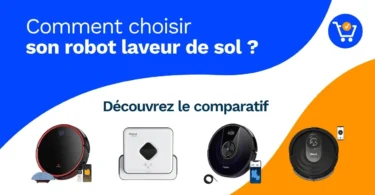 Robot laveur qui nettoie les sols d'un logement