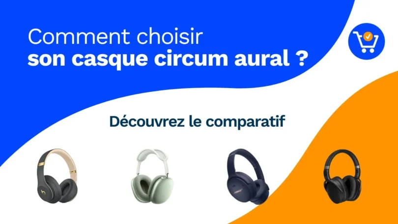 Un casque circum-aural entoure entièrement l'oreille